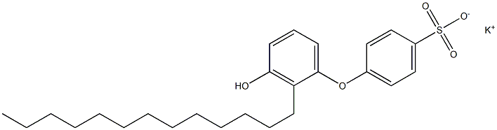 3'-Hydroxy-2'-tridecyl[oxybisbenzene]-4-sulfonic acid potassium salt Struktur