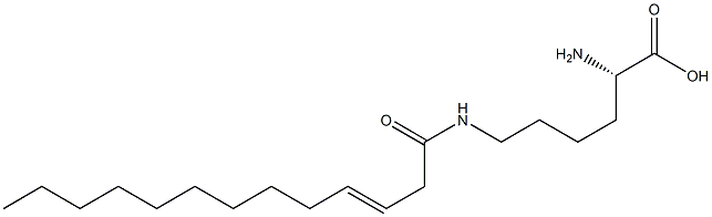 N6-(3-Tridecenoyl)lysine Struktur