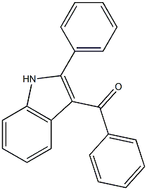 3-Benzoyl-2-phenyl-1H-indole Struktur