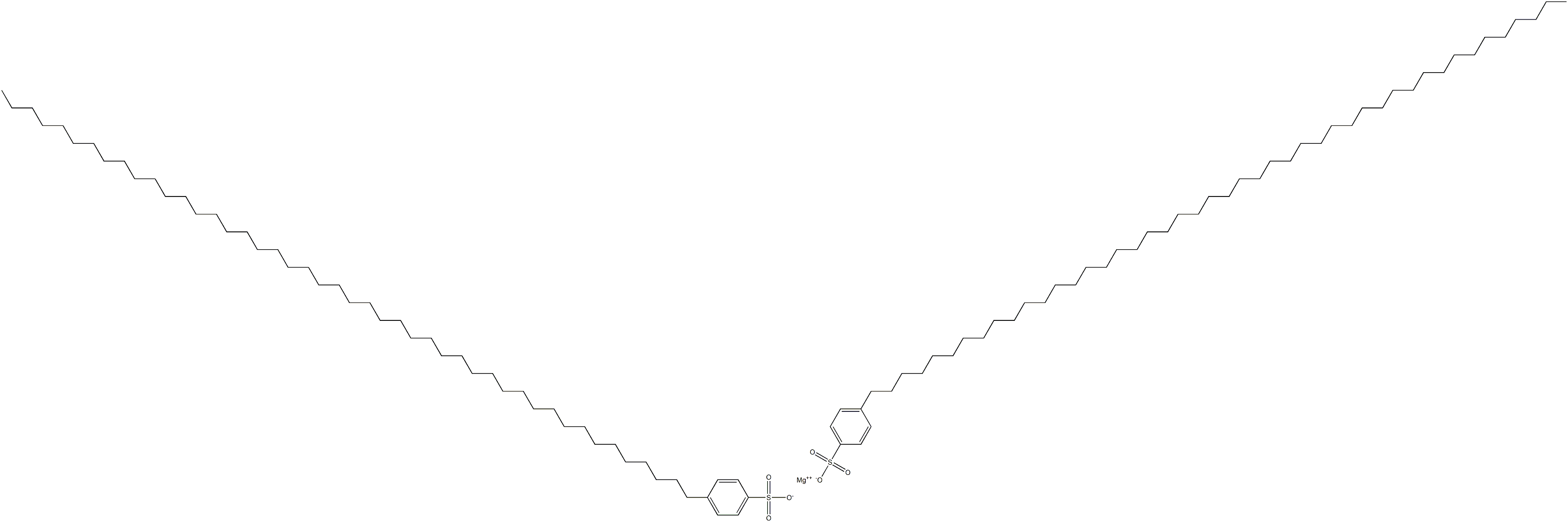 Bis[4-(hexatetracontan-1-yl)benzenesulfonic acid]magnesium salt Struktur