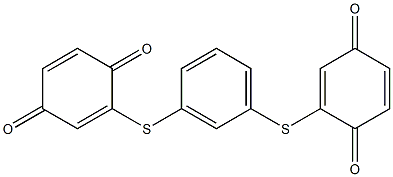 2,2'-(1,3-Phenylenedithio)bis(1,4-benzoquinone) Struktur