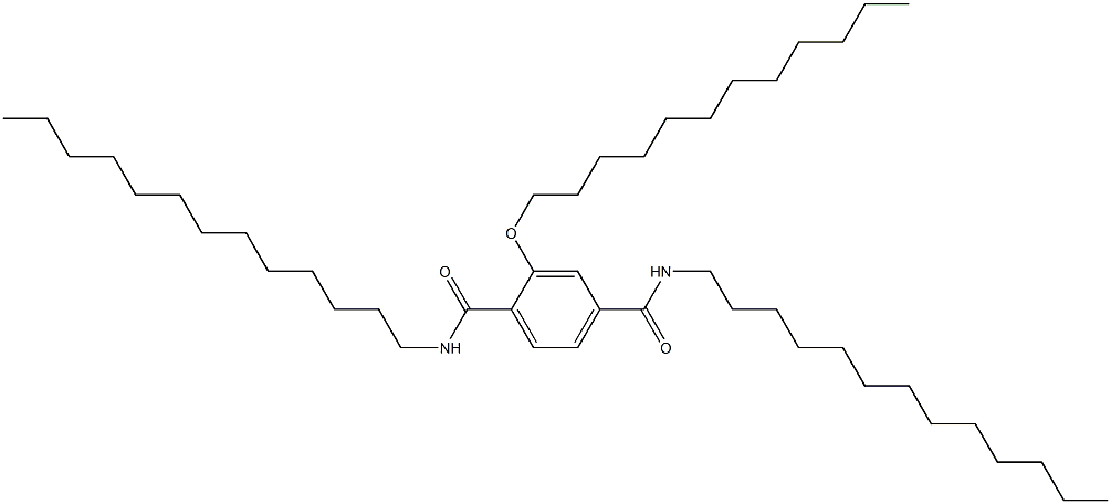 2-(Dodecyloxy)-N,N'-ditridecylterephthalamide Struktur