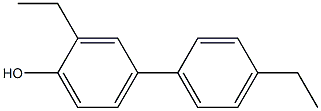 4-(4-Ethylphenyl)-2-ethylphenol Struktur