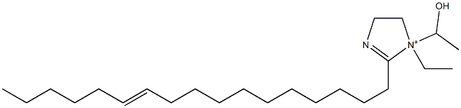 1-Ethyl-2-(11-heptadecenyl)-1-(1-hydroxyethyl)-2-imidazoline-1-ium Struktur