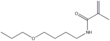 N-(4-Propoxybutyl)methacrylamide Struktur