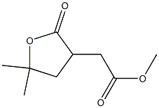 5,5-Dimethyltetrahydro-2-oxofuran-3-acetic acid methyl ester Struktur