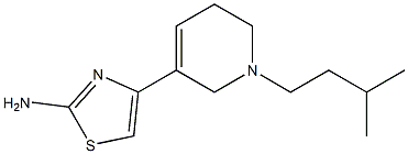 2-Amino-4-[(1-isopentyl-1,2,5,6-tetrahydropyridin)-3-yl]thiazole Struktur