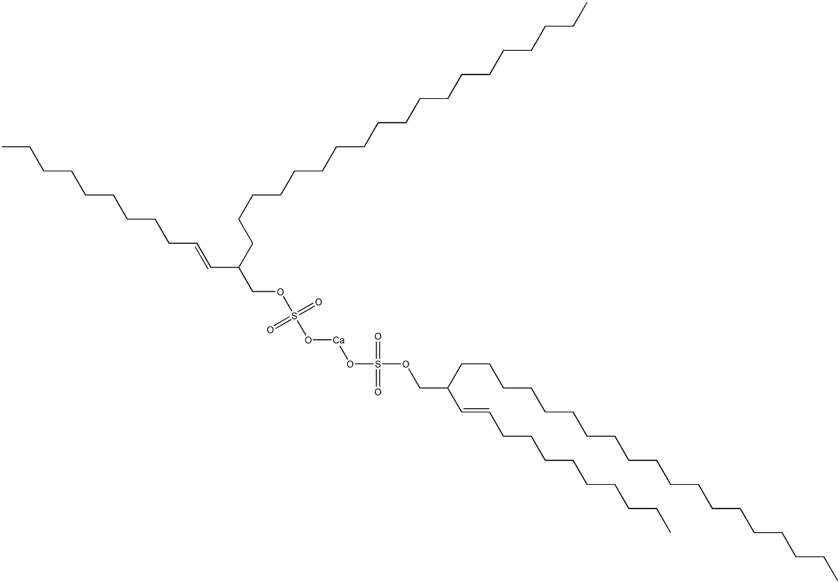 Bis[2-(1-undecenyl)henicosyloxysulfonyloxy]calcium Struktur