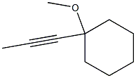 1-Methoxy-1-(1-propynyl)cyclohexane Struktur