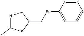 2-Methyl-5-(phenylselenomethyl)-2-thiazoline Struktur