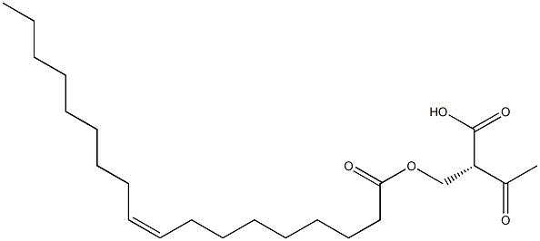 (Z)-9-Octadecenoic acid (S)-2-acetyloxy-3-hydroxypropyl ester Struktur