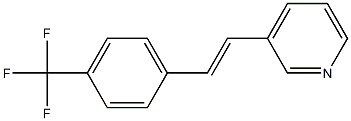 3-(4-(Trifluoromethyl)styryl)pyridine Struktur