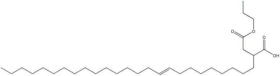 2-(9-Pentacosenyl)succinic acid 1-hydrogen 4-propyl ester Struktur