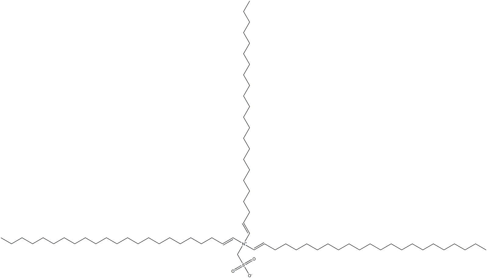 N,N-Di(1-tricosenyl)-N-sulfonatomethyl-1-tricosen-1-aminium Struktur