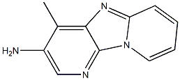 3-Amino-4-methyldipyrido[1,2-a:3',2'-d]imidazole Struktur