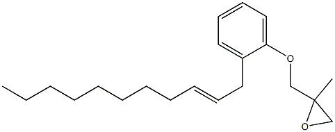 2-(2-Undecenyl)phenyl 2-methylglycidyl ether Struktur