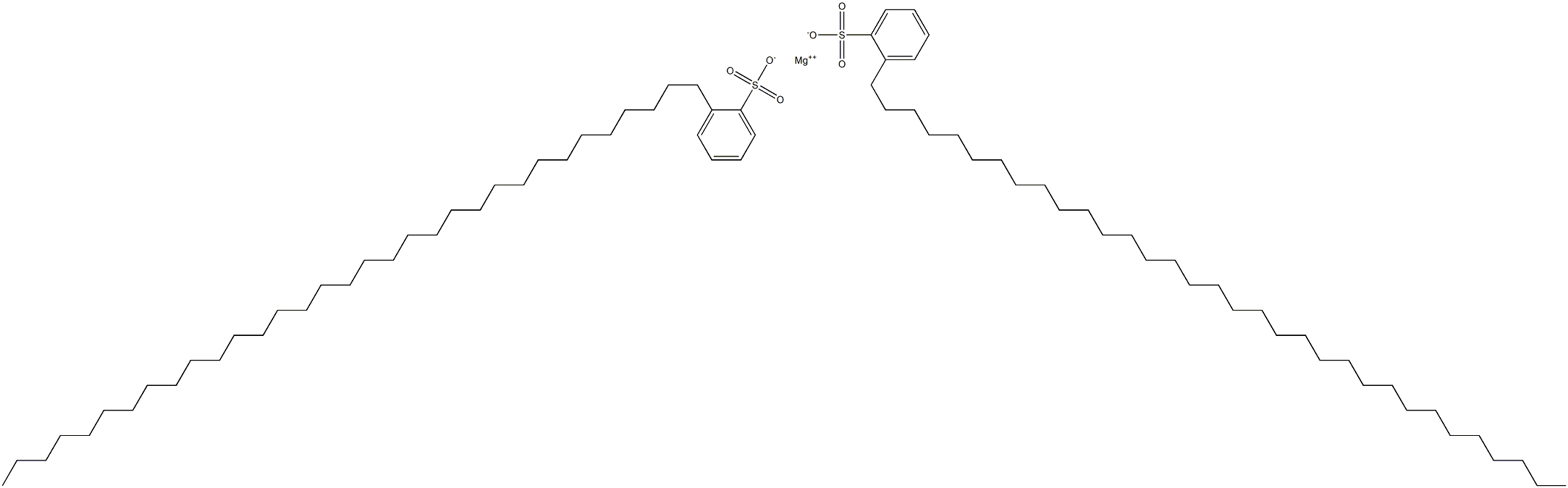 Bis[2-(tritriacontan-1-yl)benzenesulfonic acid]magnesium salt Struktur