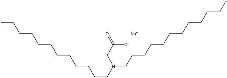 N,N-Didodecylglycine sodium salt Struktur