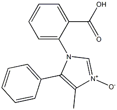 2-[(4-Methyl-5-phenyl-1H-imidazole 3-oxide)-1-yl]benzoic acid Struktur