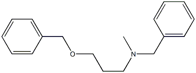 N-Methyl-N-[3-(benzyloxy)propyl]benzylamine Struktur