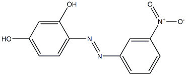 4-(3-Nitrophenylazo)-1,3-benzenediol Struktur