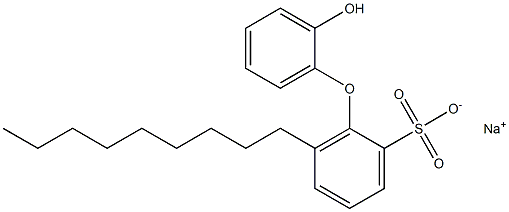 2'-Hydroxy-6-nonyl[oxybisbenzene]-2-sulfonic acid sodium salt Struktur