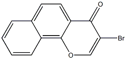 3-Bromo-4H-naphtho[1,2-b]pyran-4-one Struktur