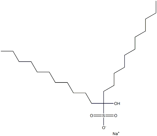 12-Hydroxytricosane-12-sulfonic acid sodium salt Struktur