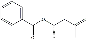 (+)-Benzoic acid (S)-4-methyl-4-pentene-2-yl ester Struktur