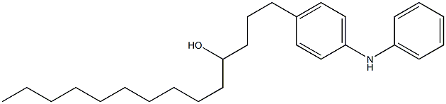 4-(4-Hydroxytetradecyl)phenylphenylamine Struktur