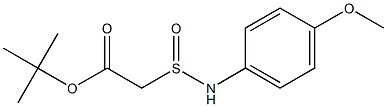 [(4-Methoxyphenyl)aminosulfinyl]acetic acid tert-butyl ester Struktur