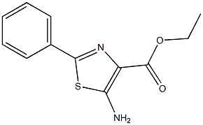 2-Phenyl-5-aminothiazole-4-carboxylic acid ethyl ester Struktur