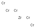 Pentachromium zirconium Struktur