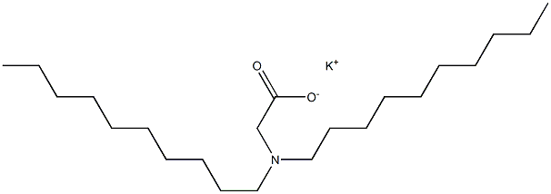 N,N-Didecylglycine potassium salt Struktur