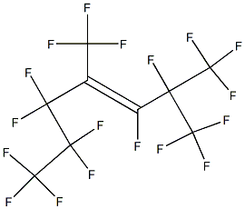 1,1,1,2,3,5,5,6,6,7,7,7-Dodecafluoro-2,4-bis(trifluoromethyl)-3-heptene Struktur