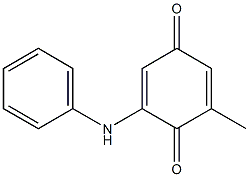 2-Anilino-6-methyl-1,4-benzoquinone Struktur