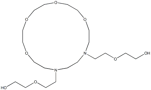 N,N'-Bis[2-(2-hydroxyethoxy)ethyl]-N,N'-(3,6,9,12-tetraoxatetradecane-1,14-diyl)ethane-1,2-diamine Struktur