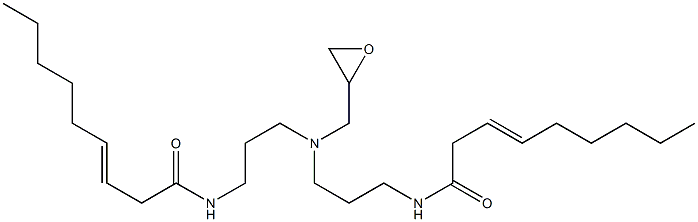 N,N'-[(Oxiran-2-ylmethylimino)bis(3,1-propanediyl)]bis(3-nonenamide) Struktur