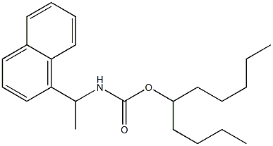 N-[1-(1-Naphtyl)ethyl]carbamic acid (1-butylhexyl) ester Struktur