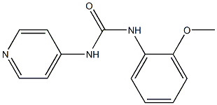 1-[(2-Methoxyphenyl)]-3-(pyridin-4-yl)urea Struktur