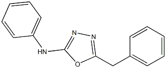 N-Phenyl-5-benzyl-1,3,4-oxadiazole-2-amine Struktur