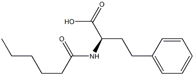 [R,(-)]-2-Hexanoylamino-4-phenylbutyric acid Struktur