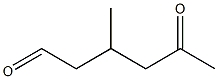 3-Methyl-5-oxohexanal Struktur