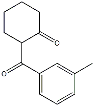 2-(3-Methylbenzoyl)cyclohexan-1-one Struktur