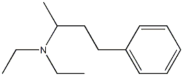 N,N-Diethyl-4-phenyl-2-butanamine Struktur