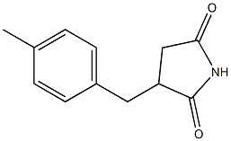 3-(4-Methylbenzyl)pyrrolidine-2,5-dione Struktur