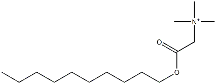 N,N,N-Trimethyl-2-oxo-2-(decyloxy)ethanaminium Struktur