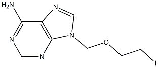 6-Amino-9-(2-iodoethoxymethyl)-9H-purine Struktur