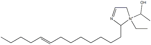 1-Ethyl-1-(1-hydroxyethyl)-2-(8-tridecenyl)-3-imidazoline-1-ium Struktur