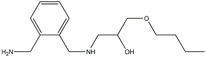 N-3-Butoxy-2-hydroxypropylxylylenediamine Struktur